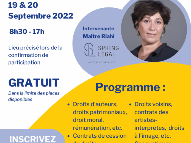 [GUADELOUPE & MARTINIQUE] Masterclass Droits audiovisuels 